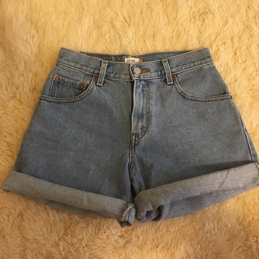 Levi's High Waisted "550" Denim Shorts