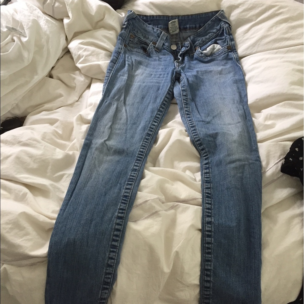 True Religion Light Wash Skinny Jeans