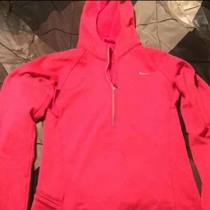 Xs watermelon pink Nike jacket w/hood