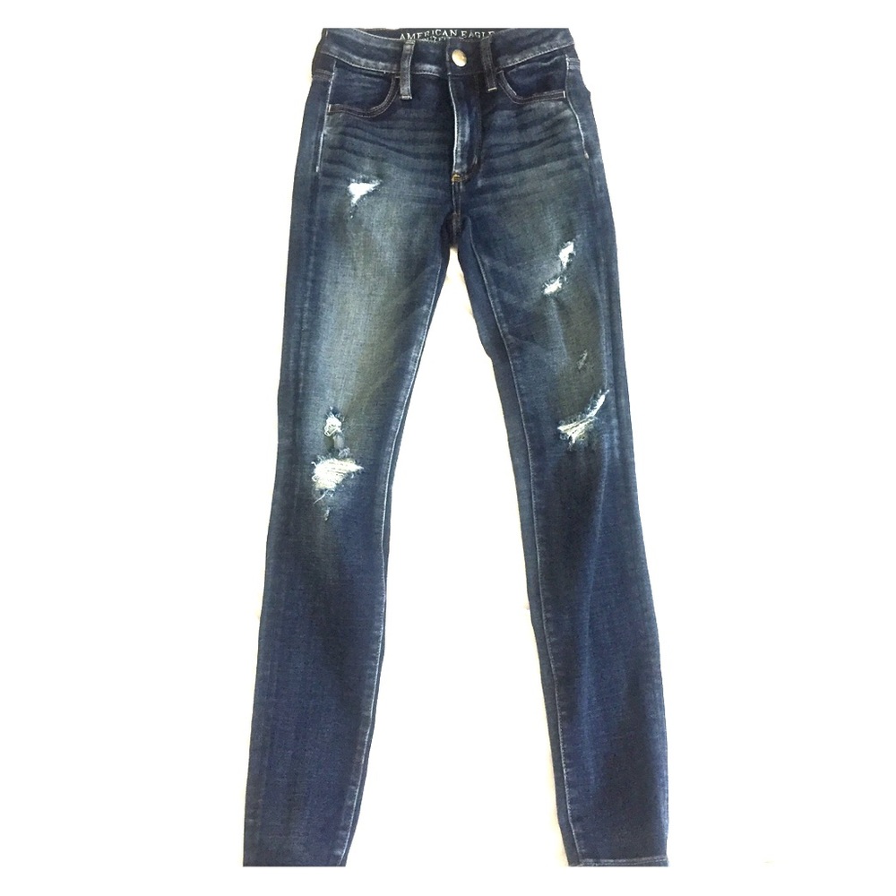 American Eagle Dark Wash Hi-Rise Jegging