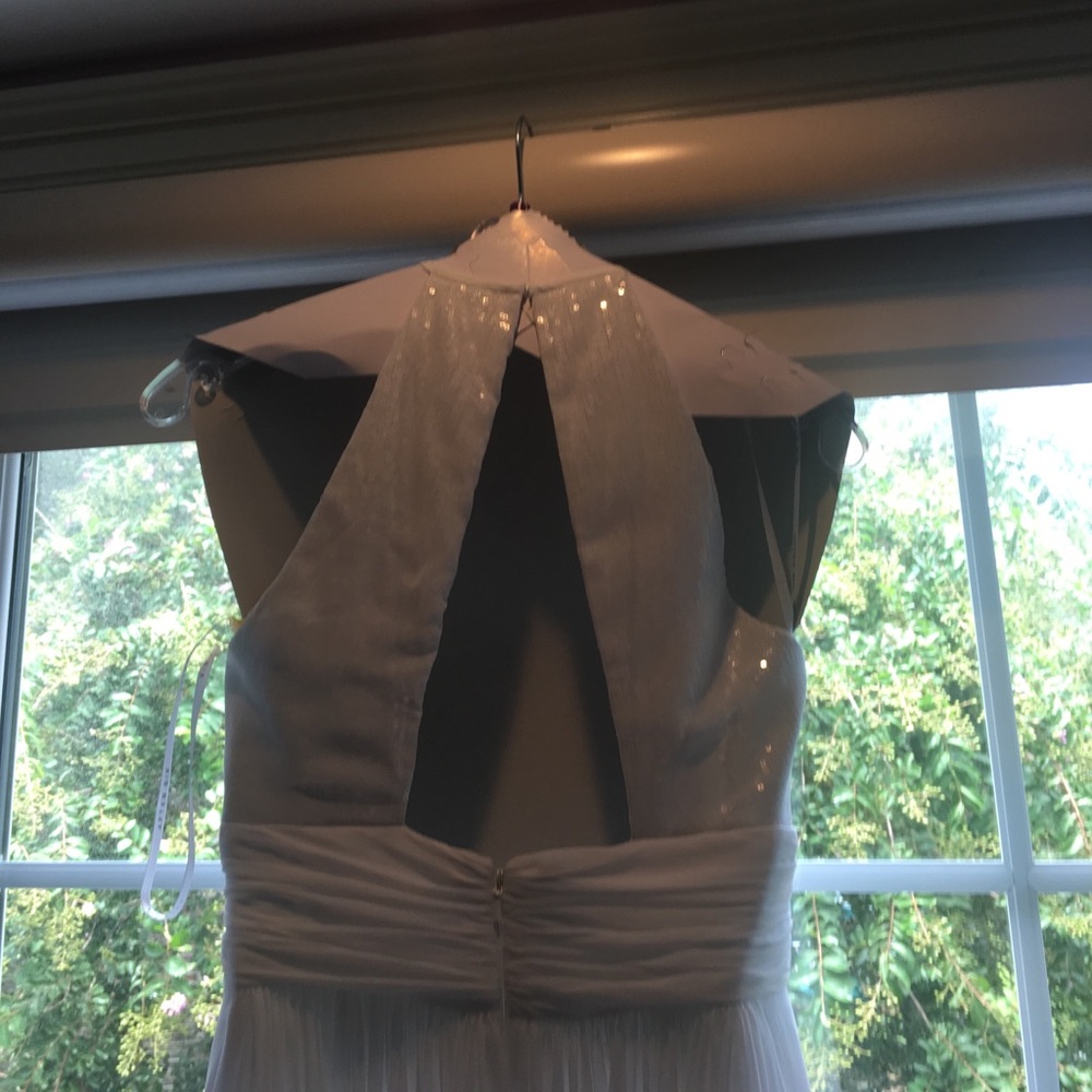 💘💕WHITE FLOOR LENGTH DRESS💕💘graduation prom - Picture 7 of 8