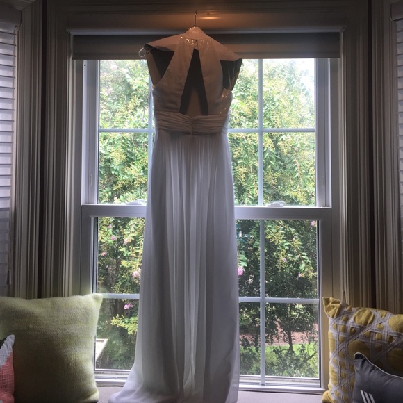 💘💕WHITE FLOOR LENGTH DRESS💕💘graduation prom - Picture 5 of 8