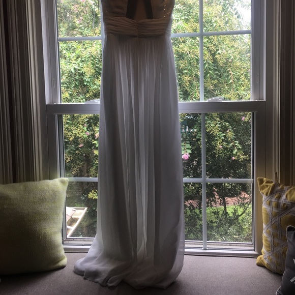 💘💕WHITE FLOOR LENGTH DRESS💕💘graduation prom - Picture 6 of 8