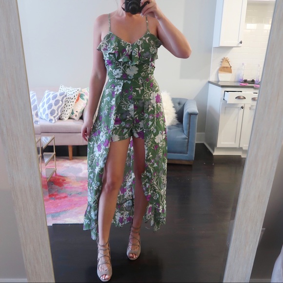 🌿Stacey Maxi Romper: GREEN - Picture 5 of 6
