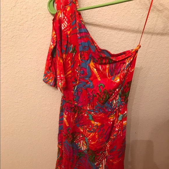 Angie one shoulder high low dress - Picture 2 of 2