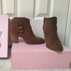 Like New Brown Suede Booties (Karissa)
