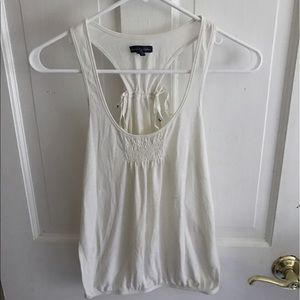 White casual tank