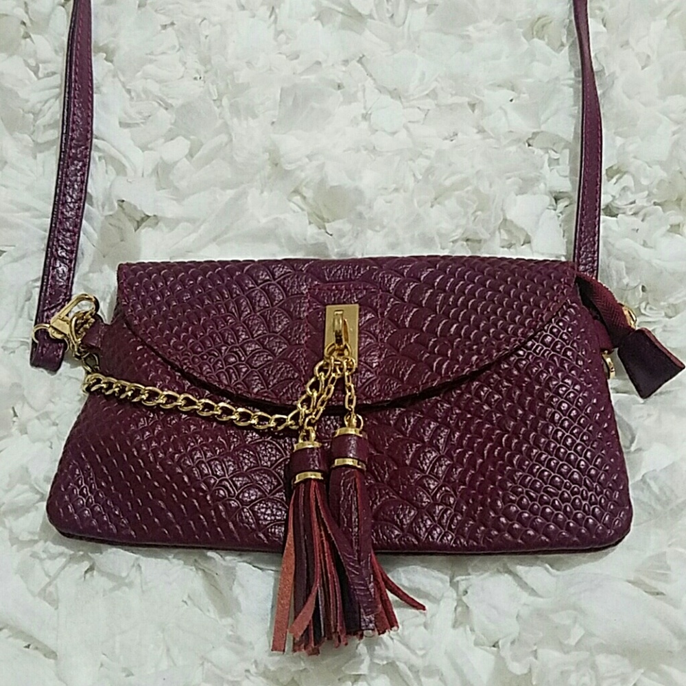 Genuine leather crossbody bag