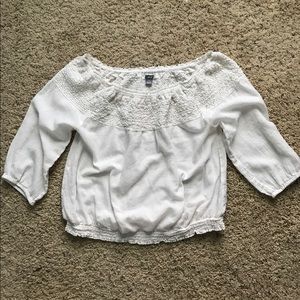 Off-the-shoulder blouse