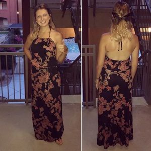 Maxi low back dress