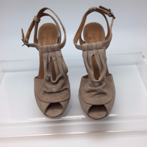 Coclico "Paloma" Open Toe Sandals in Beige Nubuck