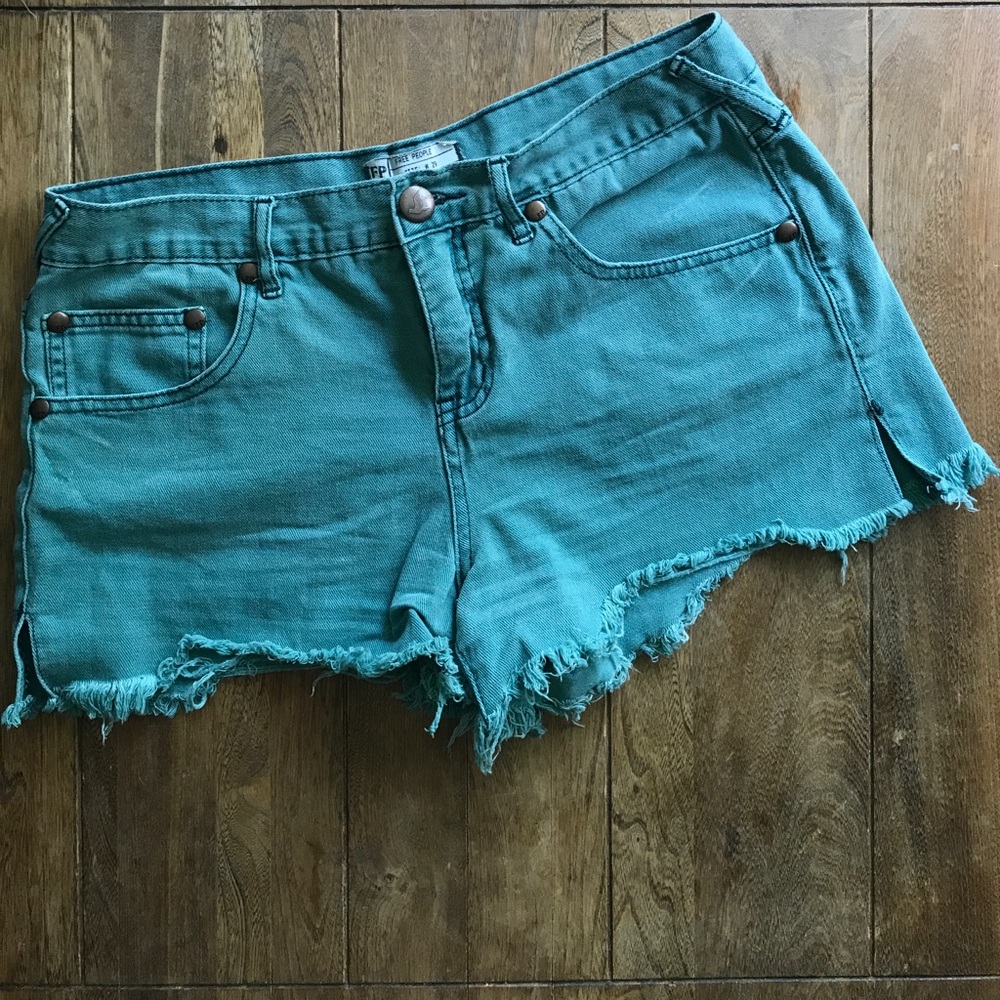 Free People denim shorts