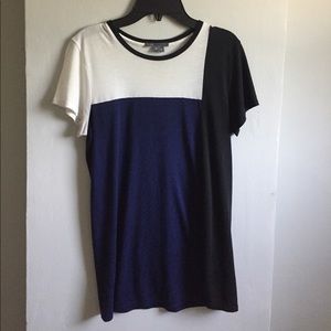 Vince color blocked fitted tee