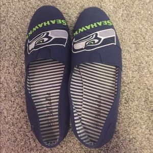 Wore twice! Seattle Seahawk slip on shoes!