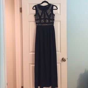 Black Lacy Formal Dress