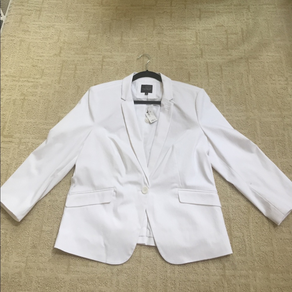Exact Stretch White Jacket by The Limited