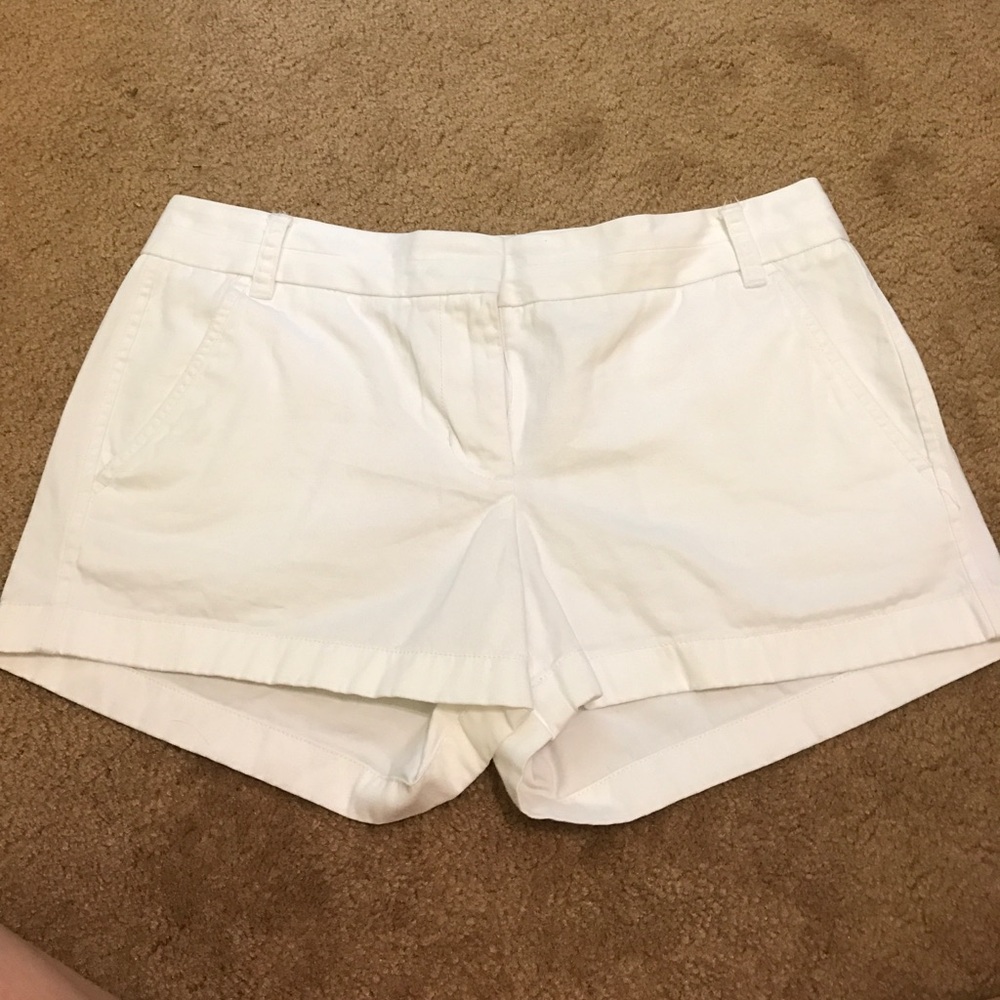 White J. Crew chino shorts!