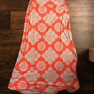 Charlotte Russe coral maxi skirt.