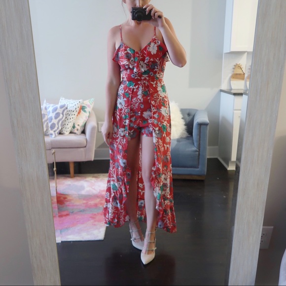 🌹Stacey Maxi Romper: SCARLET - Picture 3 of 6