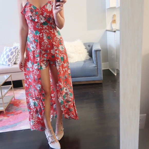 🌹Stacey Maxi Romper: SCARLET - Picture 2 of 6