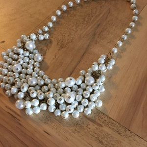 Pearl bib necklace