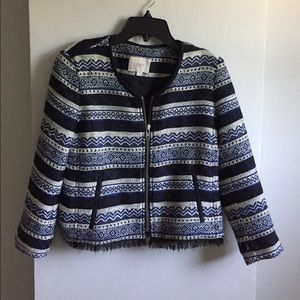 Fringe trimmed jacket