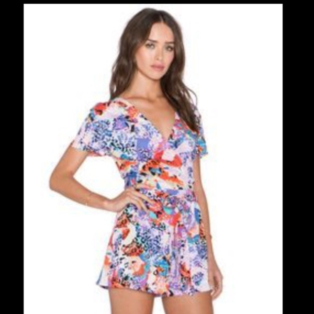 Yumi Kim confetti safari romper NWOT