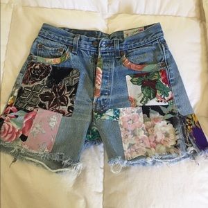 Jean Shorts with Patches