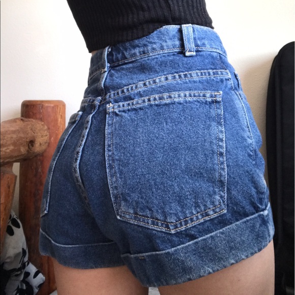 American Apparel High Waisted Shorts - Picture 2 of 3