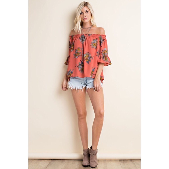 •BUY2/1FREE• Pretty Me Up Off-the-Shoulder Floral - Picture 4 of 5