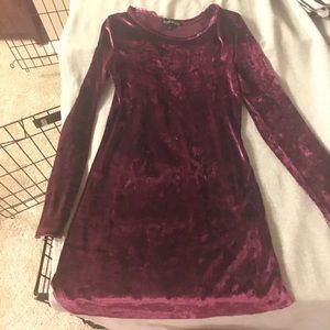 Velvet wine dress