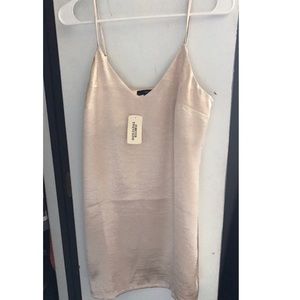 Champagne satin dress from forever21 (new w tags)
