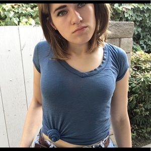 Abercrombie blue v neck