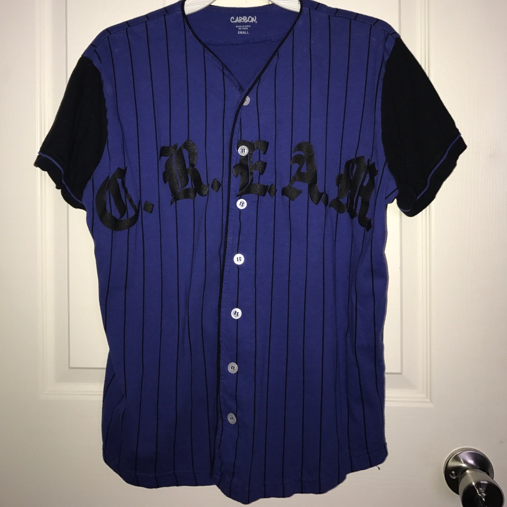 C.R.E.A.M baseball jersey tee