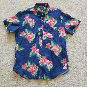 J Crew Factory  Slim Short Sleeve Button Down