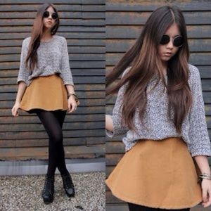 American apparel corduroy circle skirt