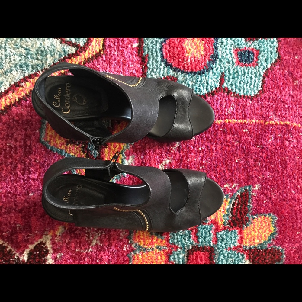 Calleen Cordero "Katra" heels with metal studs