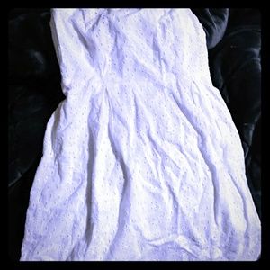 Old Navy white eyelet strapless sundress size 2