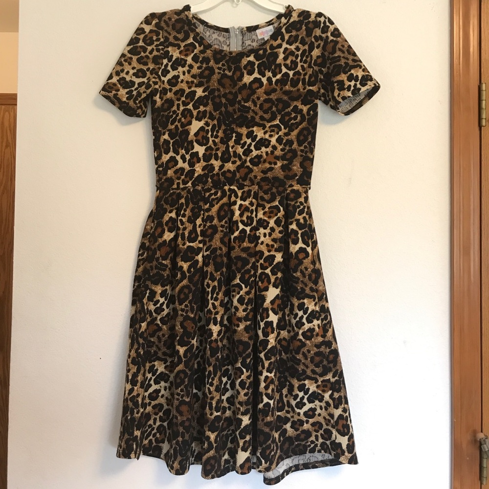 Cheetah/Leopard print Lularoe Amelia Dress