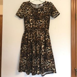 Cheetah/Leopard print Lularoe Amelia Dress