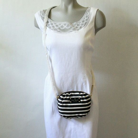 NWT Kate Spade Nylon Stripe Greta CrossBody Bag - Picture 1 of 8