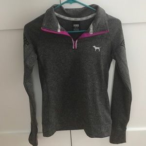 Vs pink sports half zip