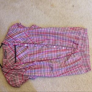 Pink plaid shirt