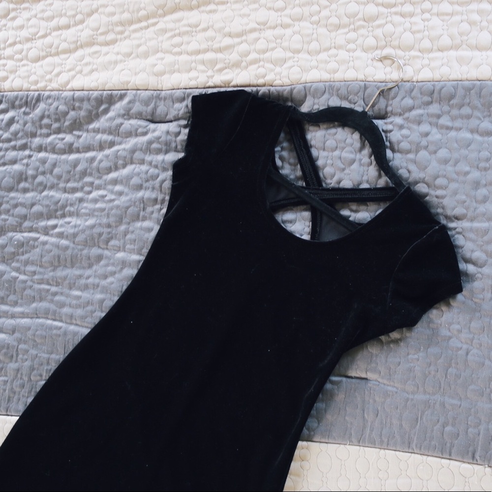 Little Black Velvet Dress