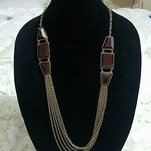 Burgundy necklace