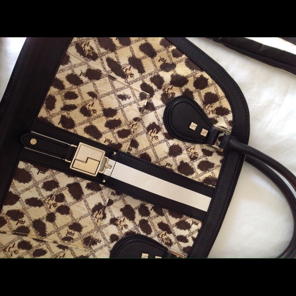 L.A.M.B Cheetah Montego Bowler Bag | RARE - Picture 6 of 8