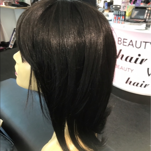 #Human #hair Remy wig Long black BOB main image 7