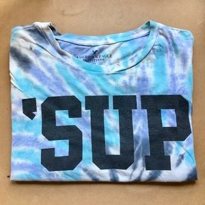 'SUP Tie Dye Graphic Shirt Sleeve TShirt