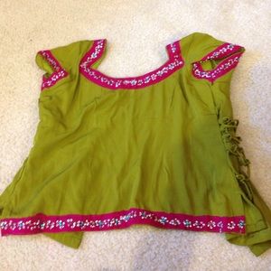 Indian green blouse