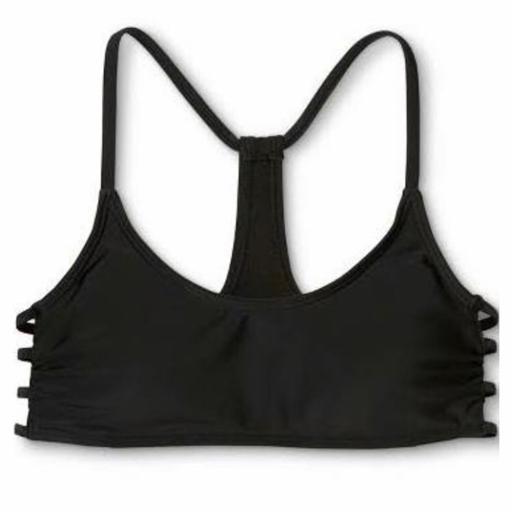 Black bralette bikini top